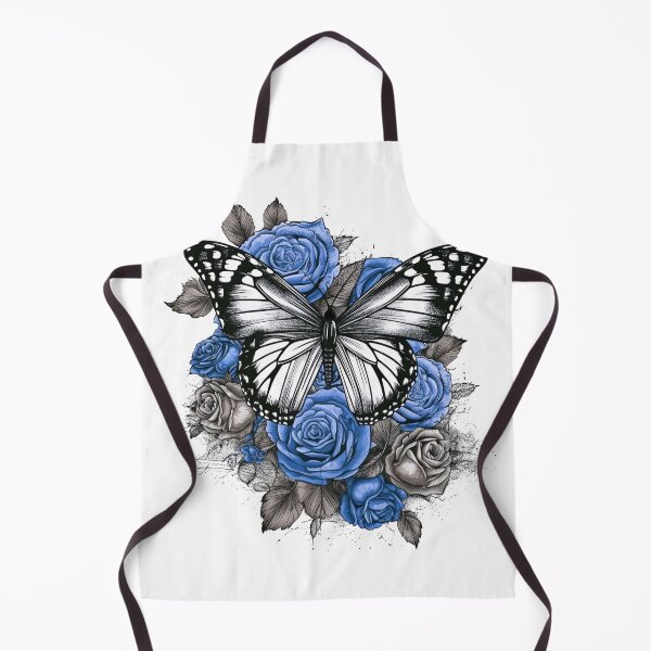 Item preview, Butterfly and Blue Roses designed and sold by MGdezigns.