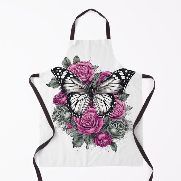 Item preview, Butterfly and Pink Roses designed and sold by MGdezigns.
