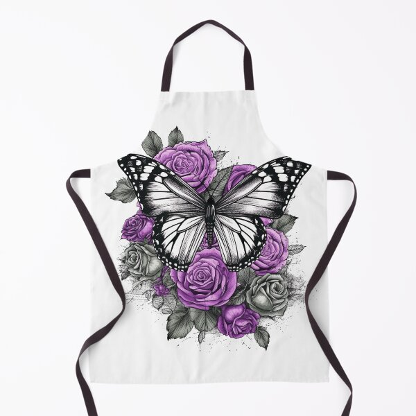 Item preview, Butterfly and Purple Roses designed and sold by MGdezigns.