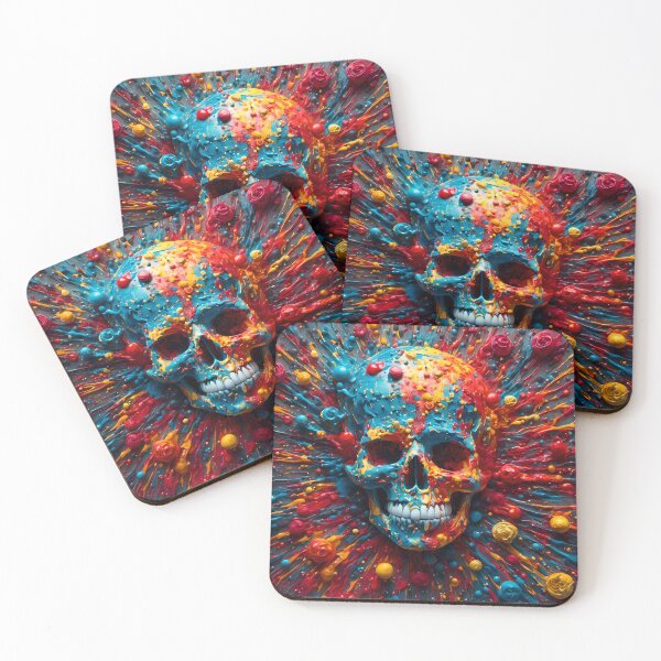 Item preview, Skull pop-art designed and sold by Po11en.