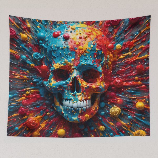 Item preview, Skull pop-art designed and sold by Po11en.