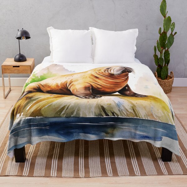 Item preview, Watercolor Walrus designed and sold by TheAnimalZ00.