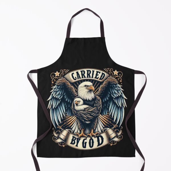 Item preview, Carried by God, Daddy Eagle Carrying a Young Eagle Art designed and sold by Faithloveshop.