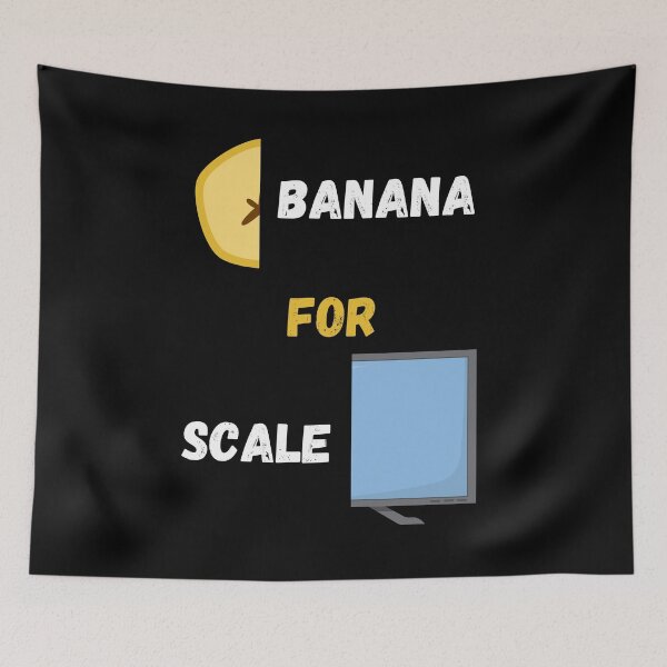 Item preview, Banana For Scale Funny Fruit Meme designed and sold by JuniperusArt.