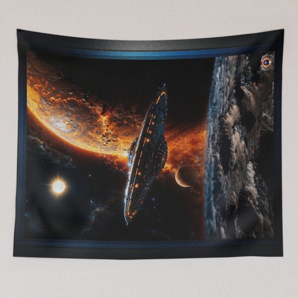 Item preview, The Antarious Exiting The Solar System Astonishing AI Concept Art by Xzendor7 designed and sold by Xzendor7 Digital Art Creations.