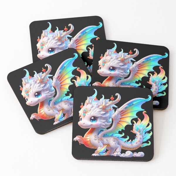 Item preview, Cute White Chinese Dragon Chibi designed and sold by CHIBI_POPZ.