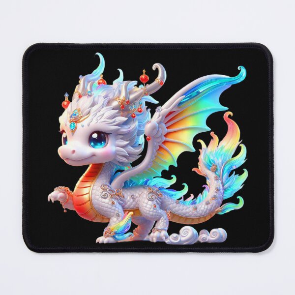 Item preview, Cute White Chinese Dragon Chibi designed and sold by CHIBI_POPZ.