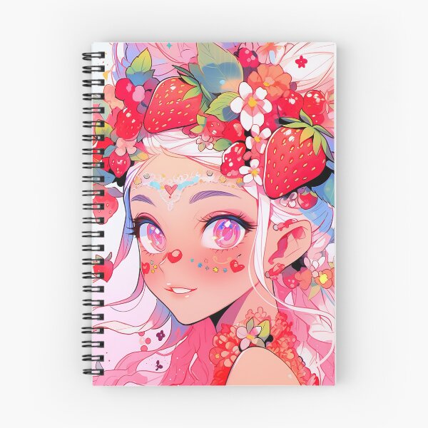 Item preview, Effervescent Strawberry Bloom Anime Girl designed and sold by bubblegoth.