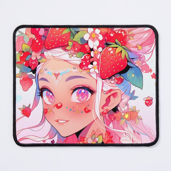 Item preview, Effervescent Strawberry Bloom Anime Girl designed and sold by bubblegoth.