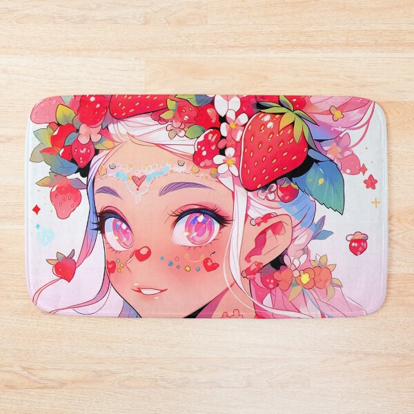 Item preview, Effervescent Strawberry Bloom Anime Girl designed and sold by bubblegoth.