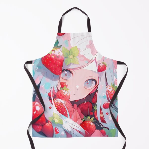 Item preview, Joyful Strawberry Frolic Anime Girl designed and sold by bubblegoth.