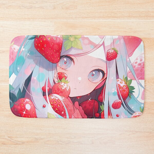 Item preview, Joyful Strawberry Frolic Anime Girl designed and sold by bubblegoth.
