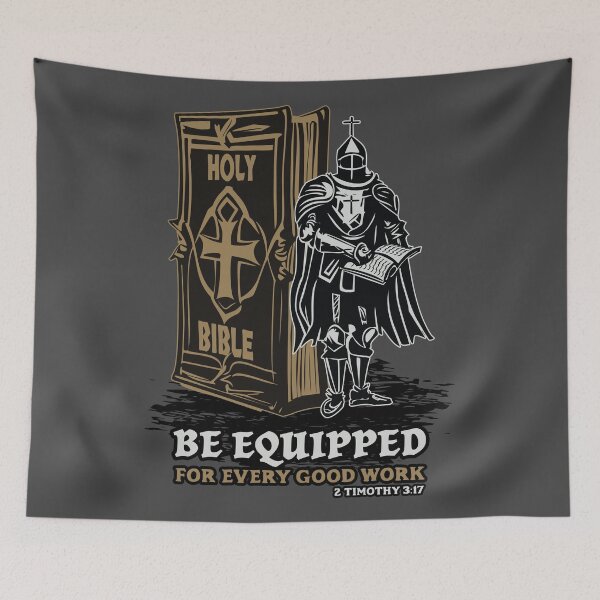 Item preview, Be Equipped Knight Bible Scripture designed and sold by WBGraphix.