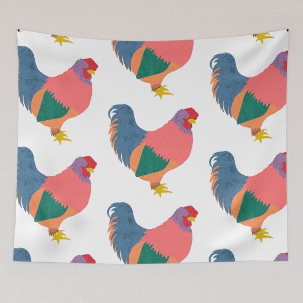 Item preview, Colorful Brahma hen designed and sold by omgchickens.