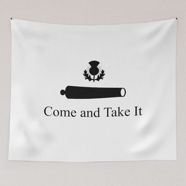 Item preview, Scottish Thistle 'Come and Take It' Flag  designed and sold by JonathanR1994.