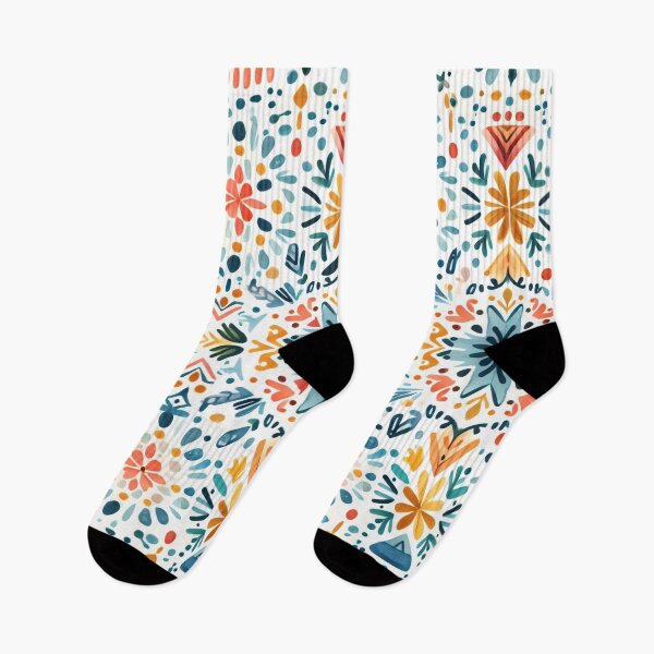 Item preview, Blue cross folk art pattern designed and sold by FOLK ART FUSION by heidiannemorris.