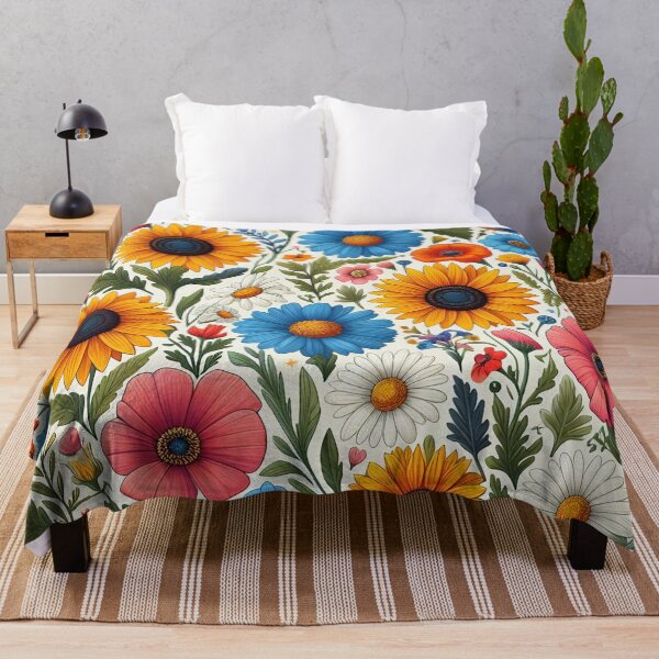 Item preview, Wildflower Mural designed and sold by JessArty ⭐⭐⭐⭐⭐.
