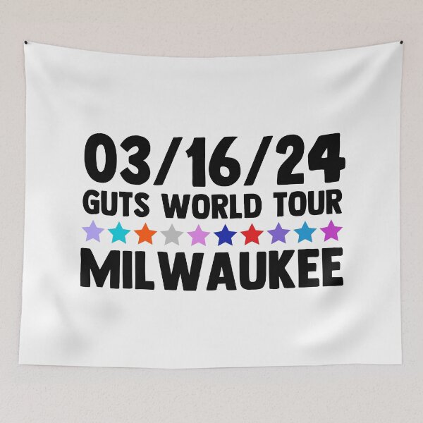 Item preview, Olivia R Guts World Tour Milwaukee designed and sold by Sarah Swiftie.