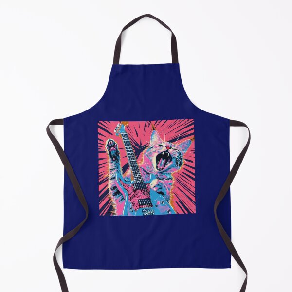 Item preview, Rocker, Rock, Cat, Music Kitty, Retro Style Kitten Vintage Cat designed and sold by CreativeArts-S.