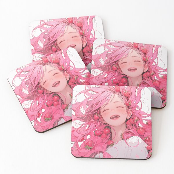 Item preview, Exuberant Strawberry Splash Anime Girl designed and sold by bubblegoth.