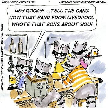 Artwork thumbnail, Beatles Rocky Racoon Waxes Nostalgic by Rick London Gifts