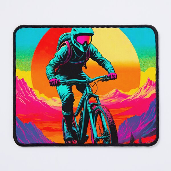 Item preview, Vivid Velocity: Multicolored MTB Rider designed and sold by GrizzlyCollective.