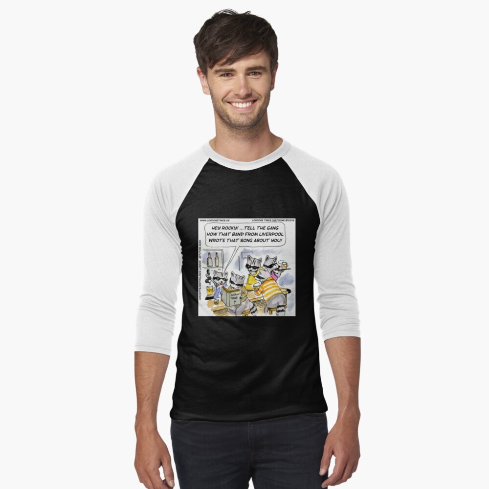 Item preview, Baseball ¾ Sleeve T-Shirt designed and sold by ltcartoons.