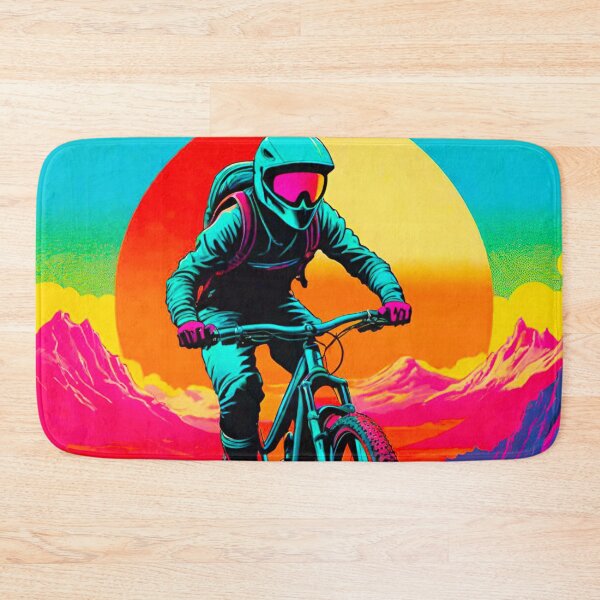 Item preview, Vivid Velocity: Multicolored MTB Rider designed and sold by GrizzlyCollective.