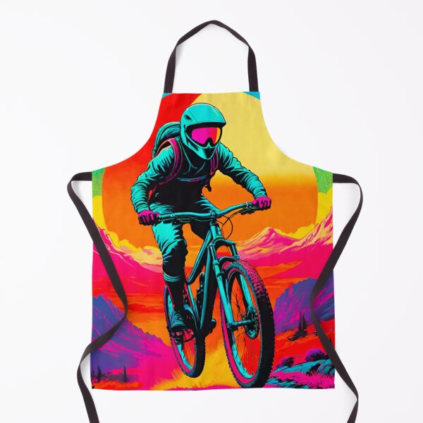Item preview, Vivid Velocity: Multicolored MTB Rider designed and sold by GrizzlyCollective.