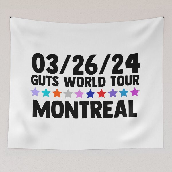 Item preview, Olivia R Guts World Tour Montreal designed and sold by Sarah Swiftie.