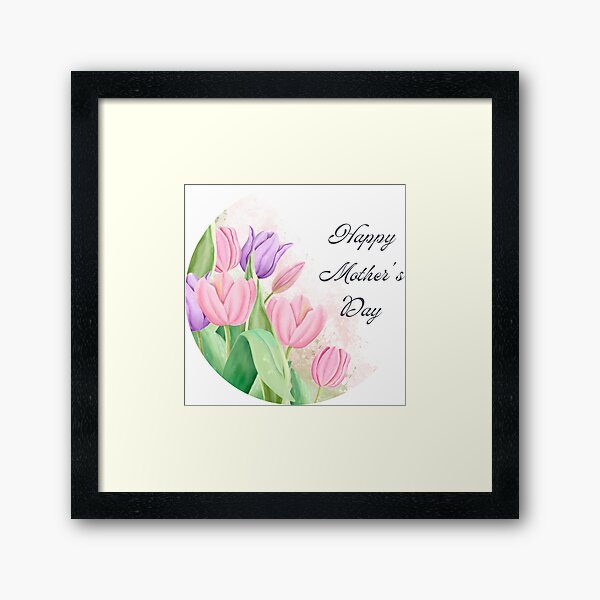 Vista previa del artículo con la obra «Diseño floral para el día de la madre, mamá, día de la madre, te amo mamá.», diseñado y vendido por FreeSoulLab.