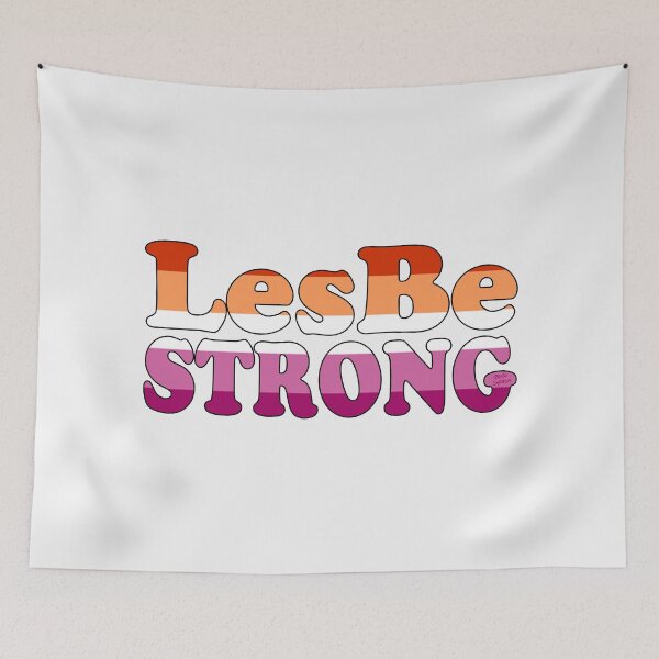Item preview, LesBe Strong; LGBT; designed and sold by StickerApe.