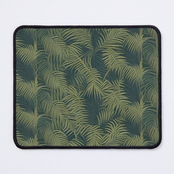 Item preview, Exotic jungle pattern palm leaves in various shades of green jungle designed and sold by Frostquest.