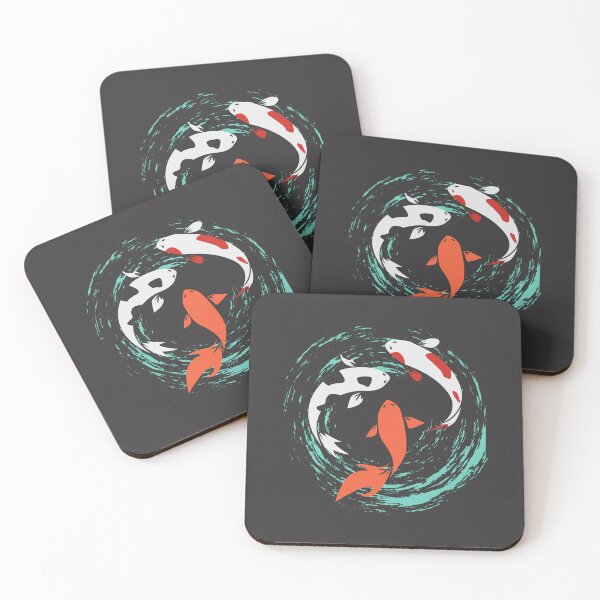 Item preview, Koi Fish Coasters designed and sold by YoungbearCo.