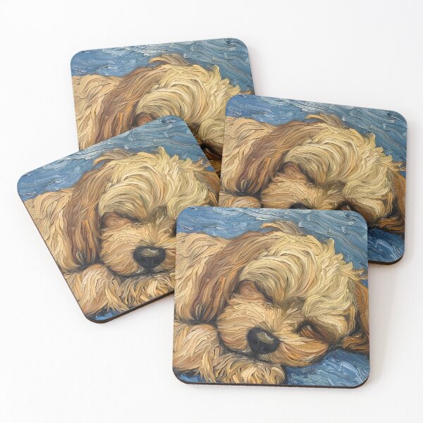 Item preview, Adorable sleeping Havanese puppy print designed and sold by dcrc.