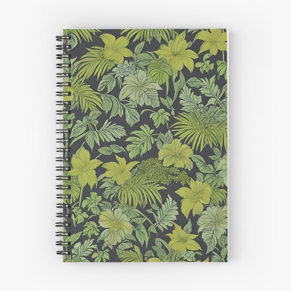 Item preview, Exotic jungle pattern palm leaves in various shades of green jungle designed and sold by Frostquest.