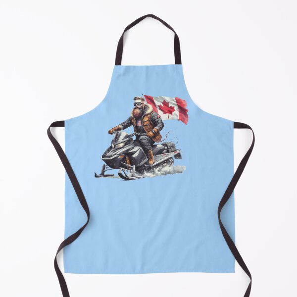 Item preview, Robust Male Snowmobiling with Canadian Flag, designed and sold by PaintMeWorld.