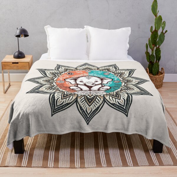 Item preview, Elephant Mandala Embrace - Spiritual Animal and Artistic Harmony Design designed and sold by FarBeyound.