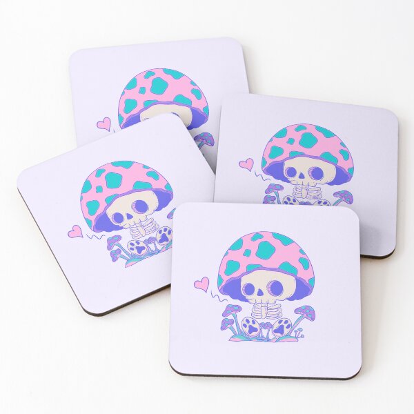 Item preview, Cute Skeleton Mushroom - Spooky Fungi Fantasy Art designed and sold by Jess.a.creates.