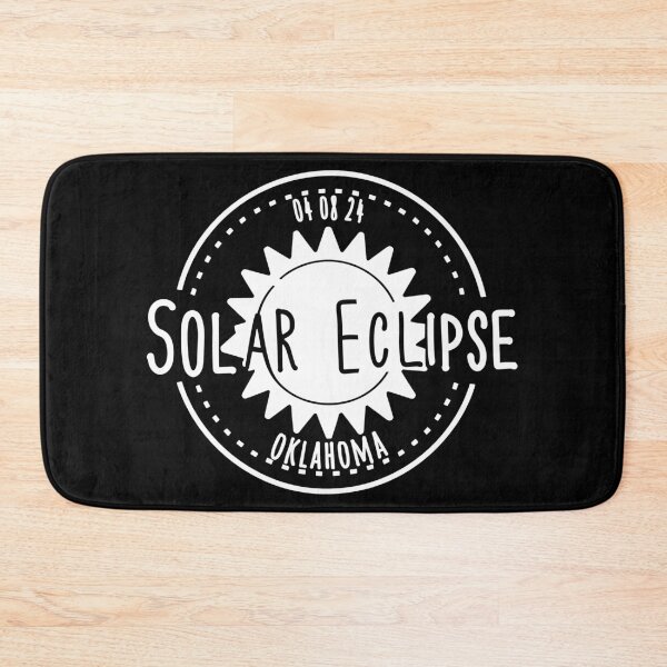 Item preview, Oklahoma 040824 Total Solar Eclipse 2024 - white design designed and sold by EmeraldeaArt.