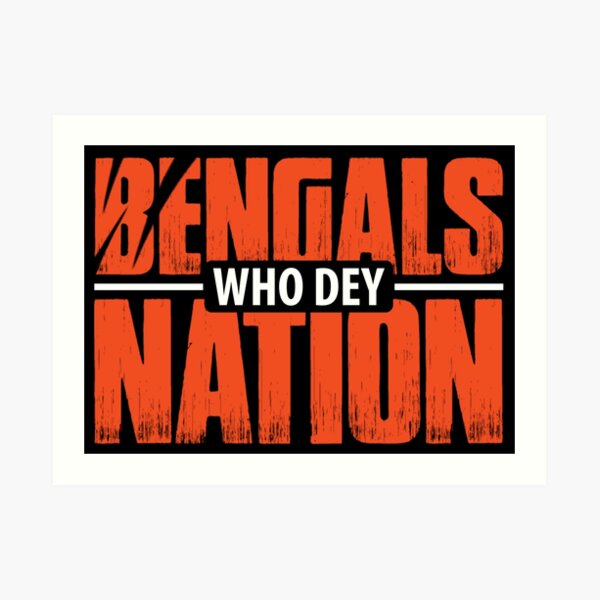 WHO DEY Bengals Printable Pennant Flags