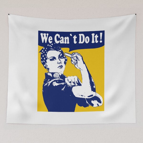 Item preview, We Can Not Do It; Rosie Middlefinger Style; designed and sold by StickerApe.