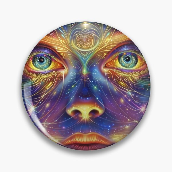 Artikelvorschau, Himmlische Sternensaat-Frau in fraktaler DMT-Kunst - Kosmisches Erwachen entworfen und verkauft von Mystikos Art.