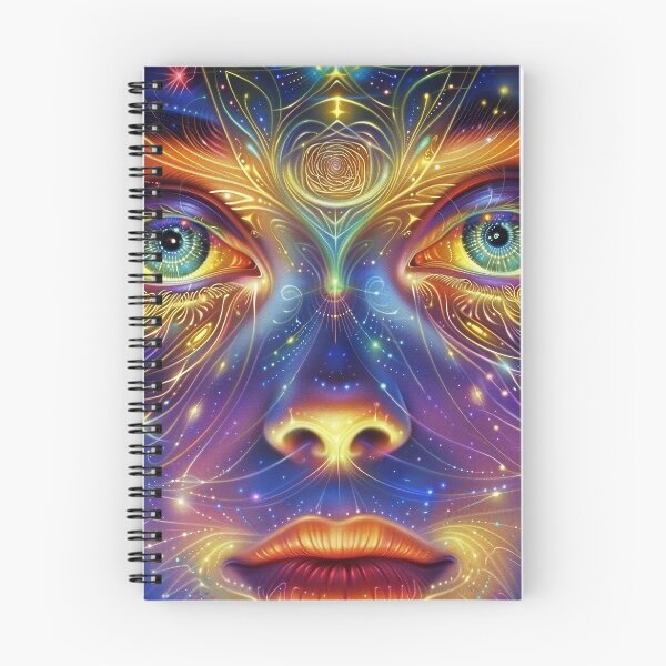 Artikelvorschau, Himmlische Sternensaat-Frau in fraktaler DMT-Kunst - Kosmisches Erwachen entworfen und verkauft von Mystikos Art.