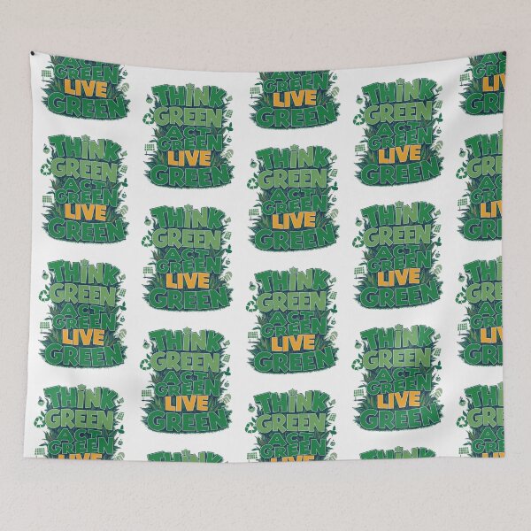Item preview, Think Green, Act Green, Live Green designed and sold by Krieghorn.