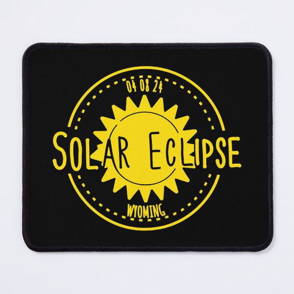 Item preview, Wyoming 040824 Total Solar Eclipse 2024 - yellow design designed and sold by EmeraldeaArt.