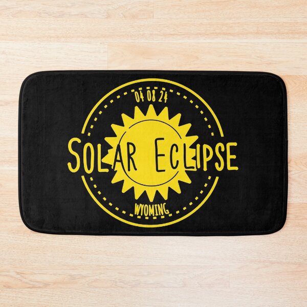Item preview, Wyoming 040824 Total Solar Eclipse 2024 - yellow design designed and sold by EmeraldeaArt.