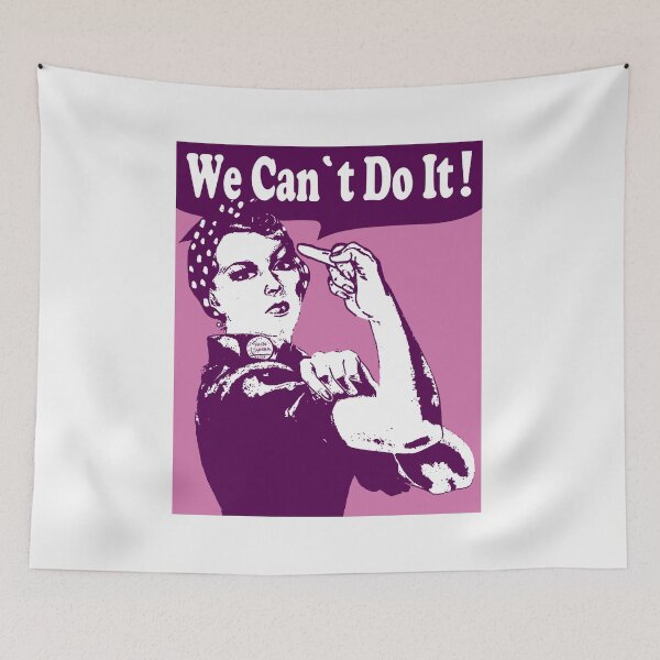 Item preview, We Can Not Do It; Rosie Middlefinger Style; designed and sold by StickerApe.