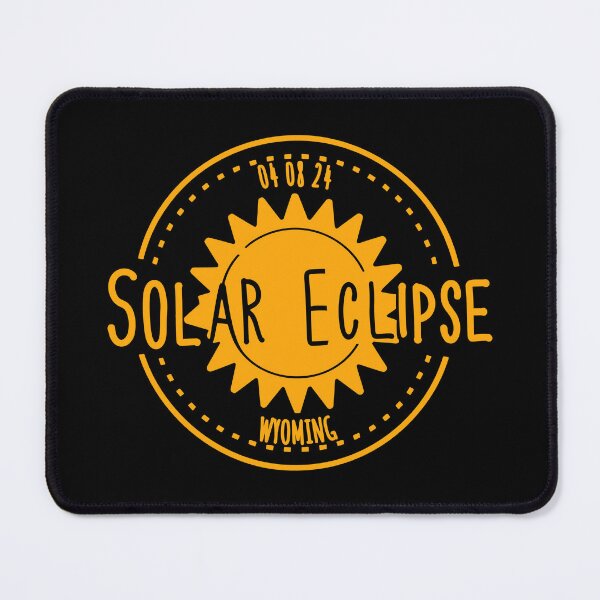 Item preview, Wyoming 040824 Total Solar Eclipse 2024 - orange yellow design designed and sold by EmeraldeaArt.