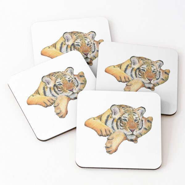 Item preview, Resting Siberian Tiger Cub designed and sold by ElomaArts.